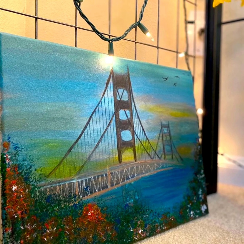 Golden Gate Bridge painting - Picture 2 of 2